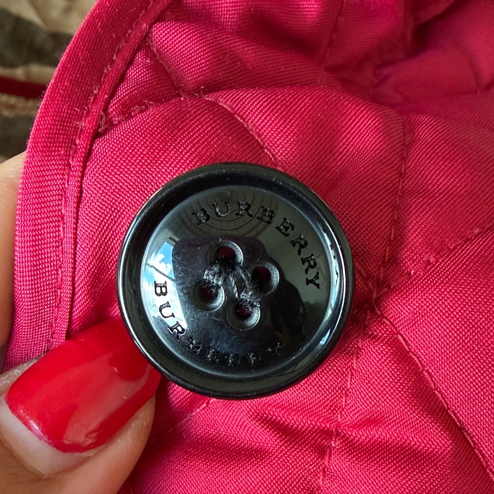 Burberry Kids Quilted Jacket - Vibrant Red - Picture 5 of 16